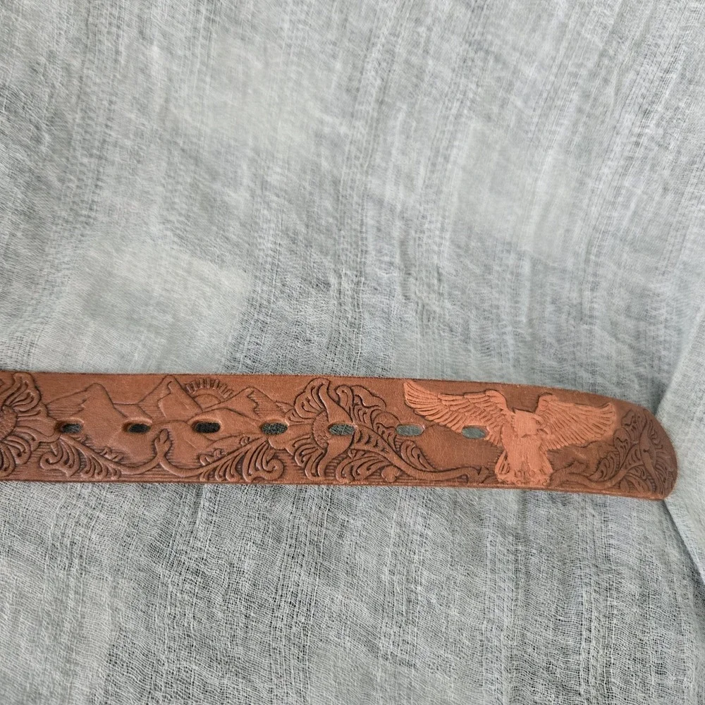 USAccessories Youth Hand Painted Genuine Leather Belt  24